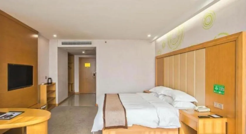 Bed in GreenTree Inn Tongxiang Chongfuzhen World Fur Center Branch