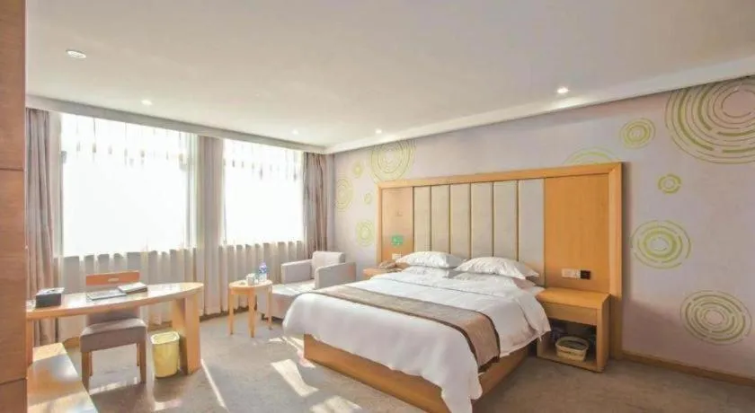 Bed in GreenTree Inn Tongxiang Chongfuzhen World Fur Center Branch