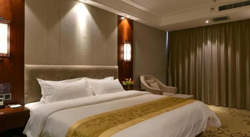 Bed in GreenTree Eastern Hotel Handan Daming Bus Station