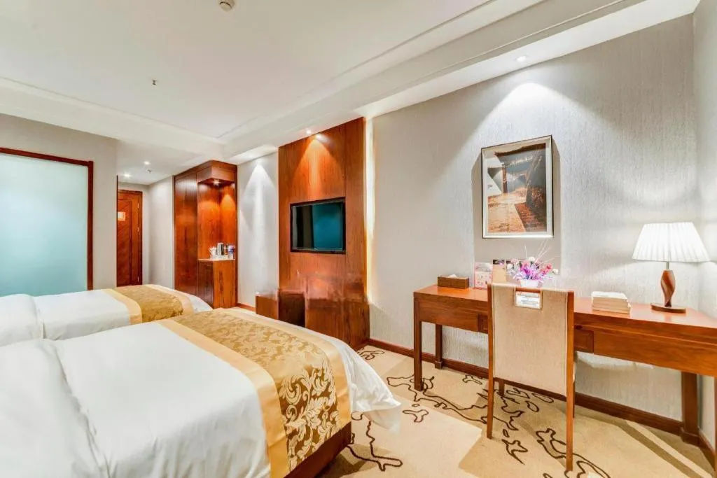 Bed in GreenTree Eastern Hotel Handan Daming Bus Station