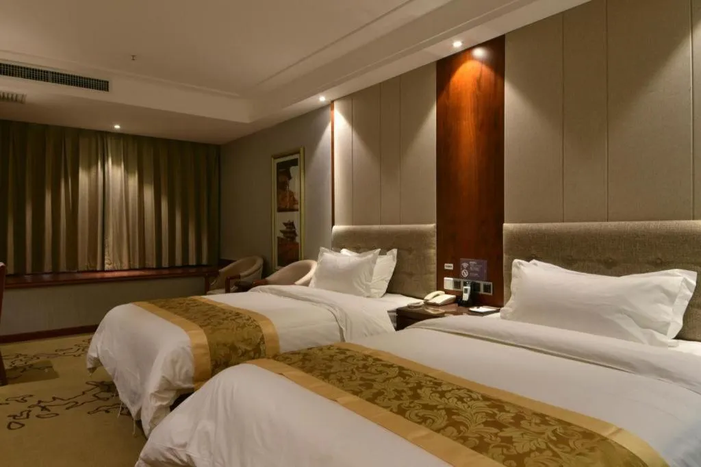 Bed in GreenTree Eastern Hotel Handan Daming Bus Station