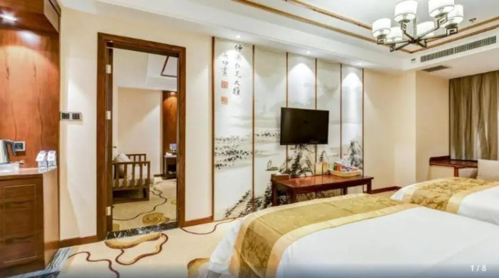 Bed in GreenTree Eastern Hotel Handan Daming Bus Station