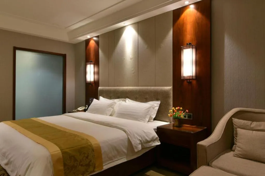 Bed in GreenTree Eastern Hotel Handan Daming Bus Station