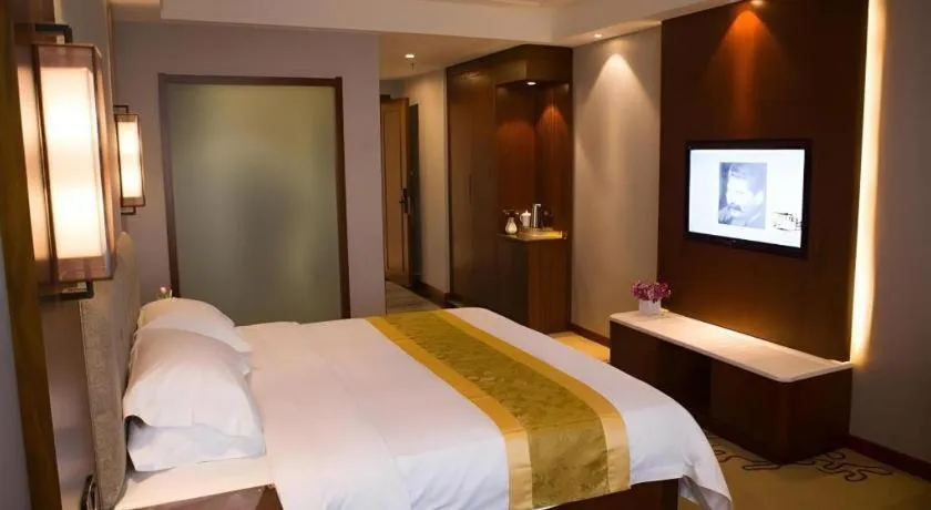 Bed in GreenTree Eastern Hotel Handan Daming Bus Station