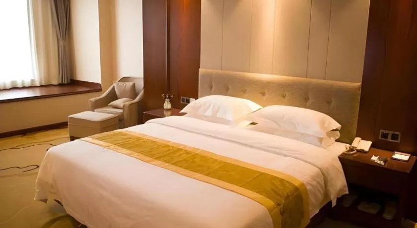 Bed in GreenTree Eastern Hotel Handan Daming Bus Station