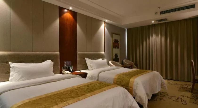 Bed in GreenTree Eastern Hotel Handan Daming Bus Station