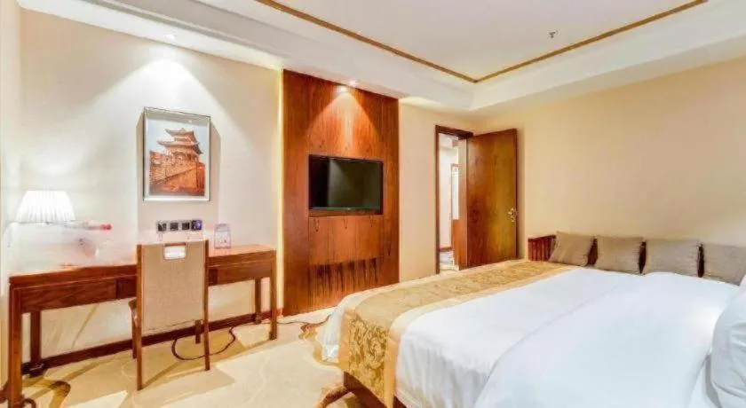 Bed in GreenTree Eastern Hotel Handan Daming Bus Station