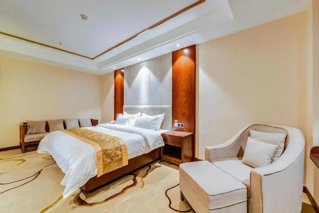 Bed in GreenTree Eastern Hotel Handan Daming Bus Station