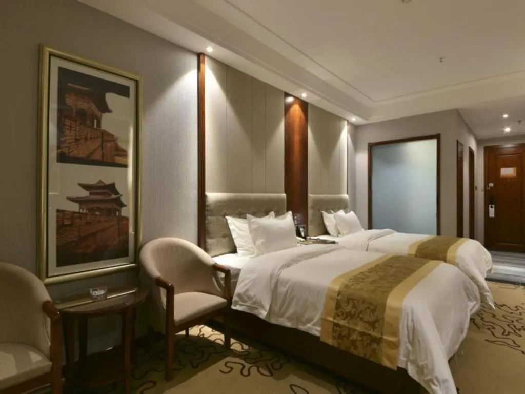 Bed in GreenTree Eastern Hotel Handan Daming Bus Station