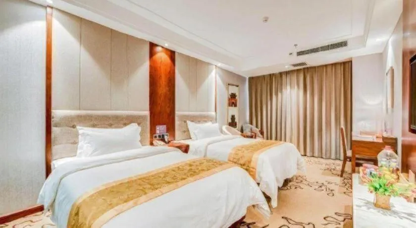 Bed in GreenTree Eastern Hotel Handan Daming Bus Station