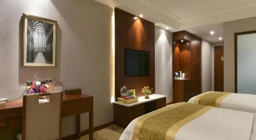 Bed in GreenTree Eastern Hotel Handan Daming Bus Station