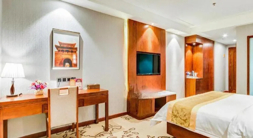 Bed in GreenTree Eastern Hotel Handan Daming Bus Station