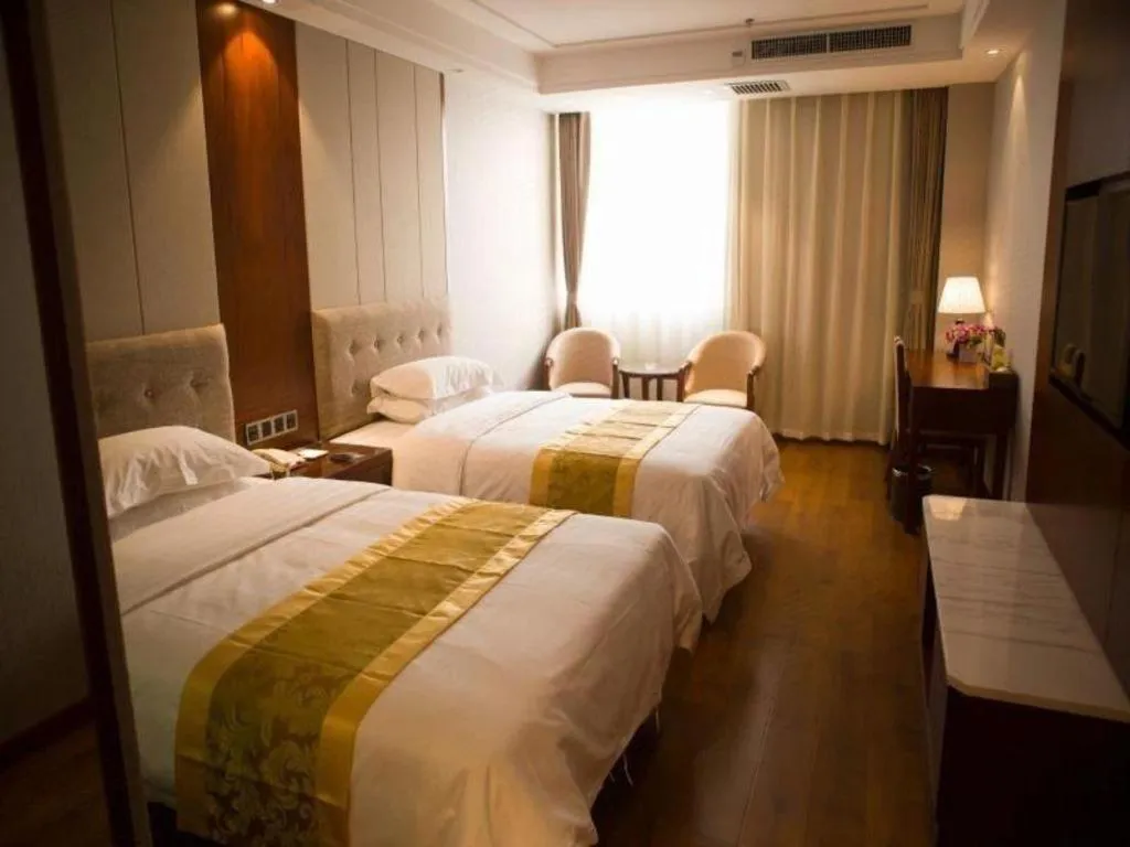 Bed in GreenTree Eastern Hotel Handan Daming Bus Station