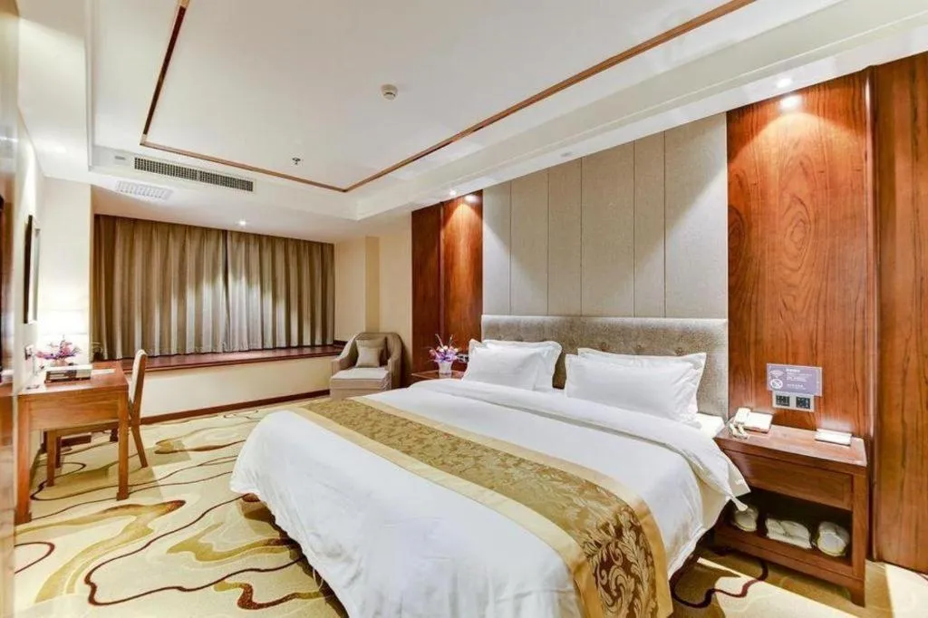 Bed in GreenTree Eastern Hotel Handan Daming Bus Station