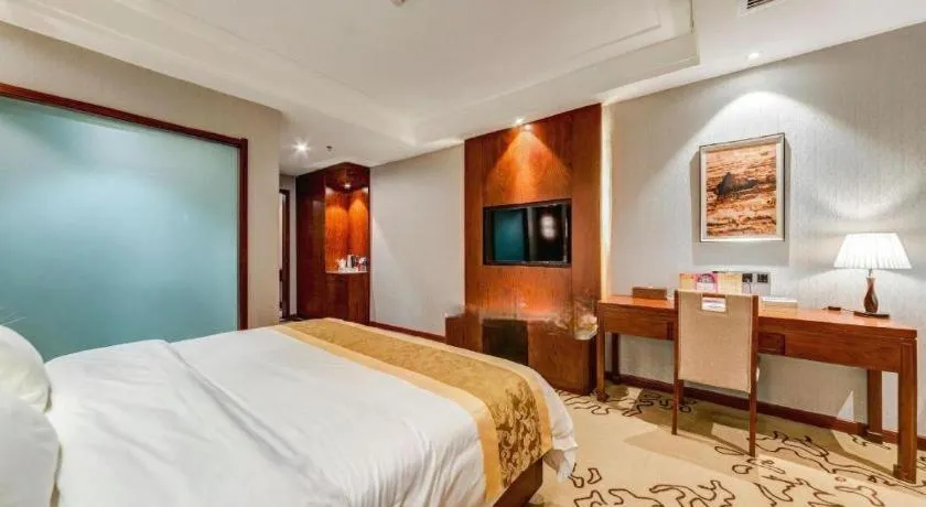 Bed in GreenTree Eastern Hotel Handan Daming Bus Station