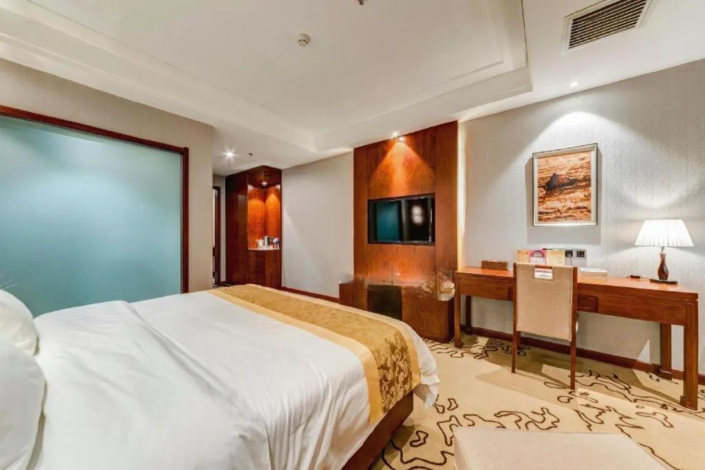 Bed in GreenTree Eastern Hotel Handan Daming Bus Station