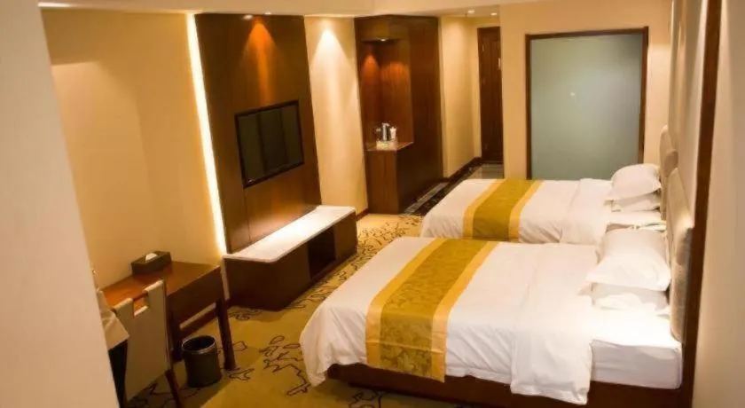 Bed in GreenTree Eastern Hotel Handan Daming Bus Station