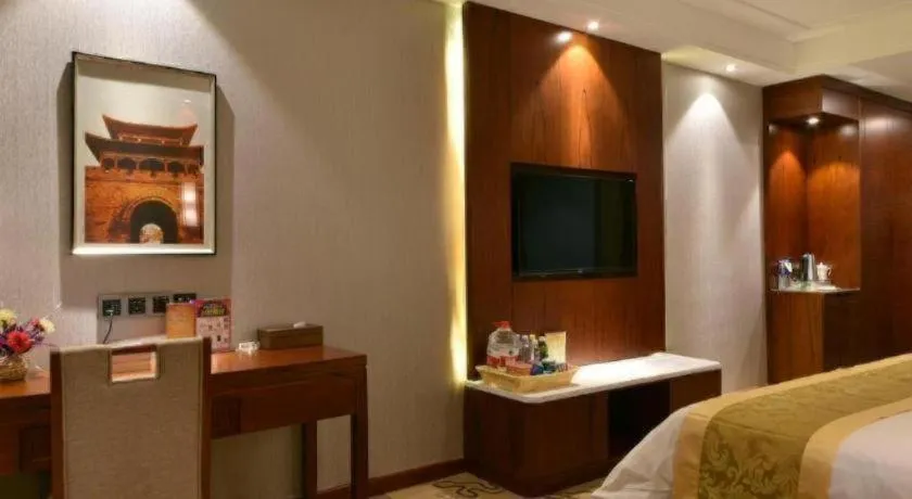 Bed in GreenTree Eastern Hotel Handan Daming Bus Station