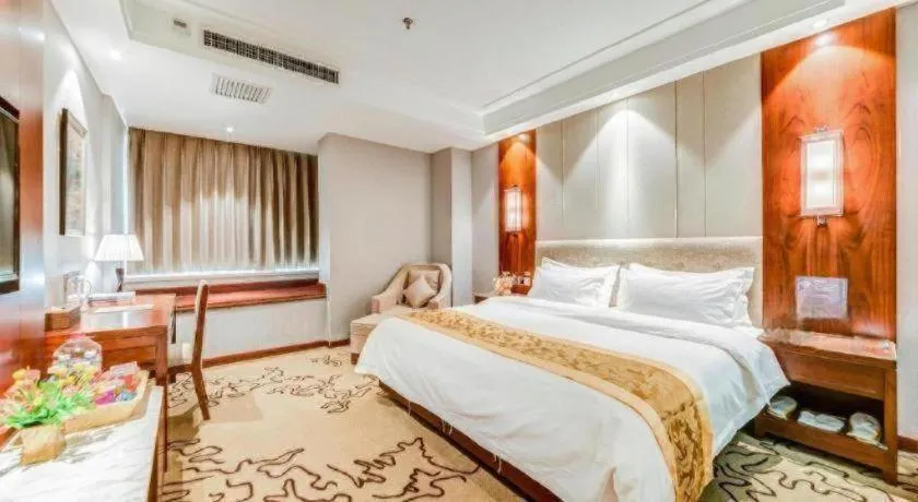 Bed in GreenTree Eastern Hotel Handan Daming Bus Station