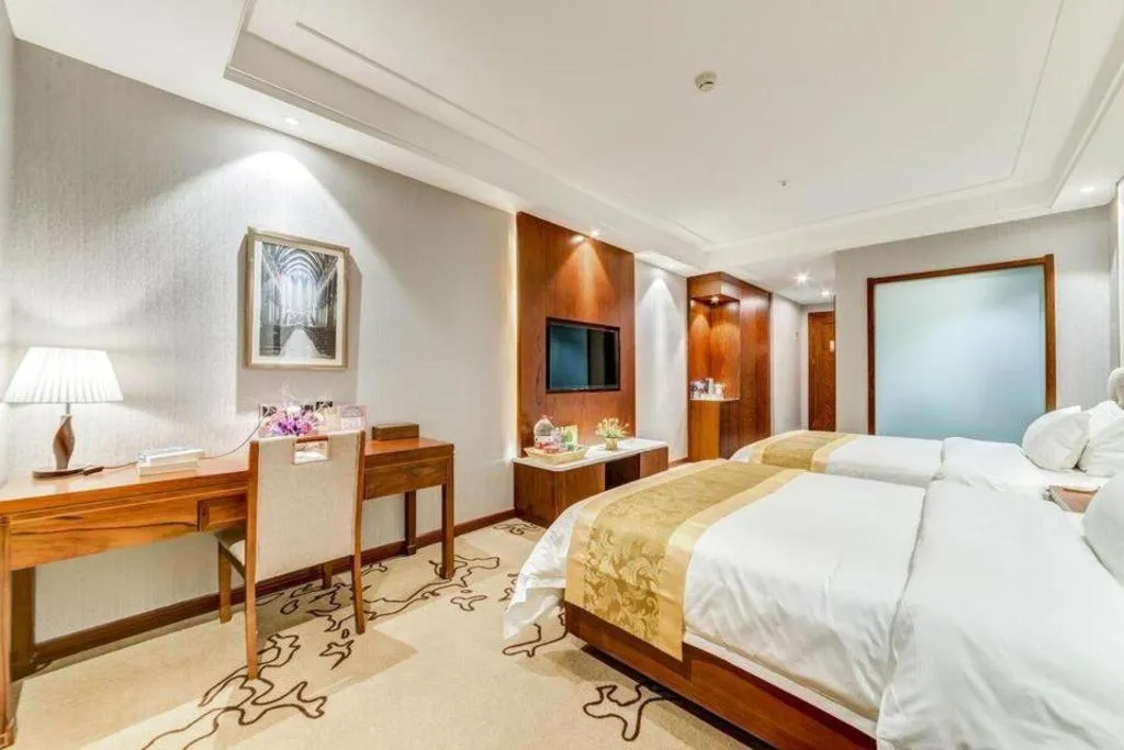 Bed in GreenTree Eastern Hotel Handan Daming Bus Station