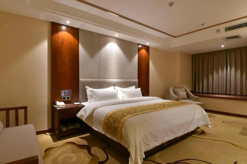 Bed in GreenTree Eastern Hotel Handan Daming Bus Station