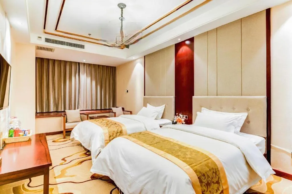 Bed in GreenTree Eastern Hotel Handan Daming Bus Station