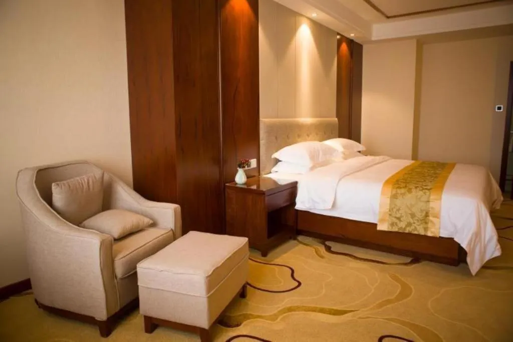 Bed in GreenTree Eastern Hotel Handan Daming Bus Station