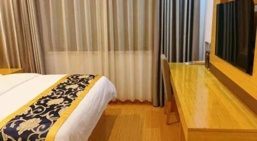 Bed in GreenTree Inn Shanghai Fengxian District Xiaotang Metro Station