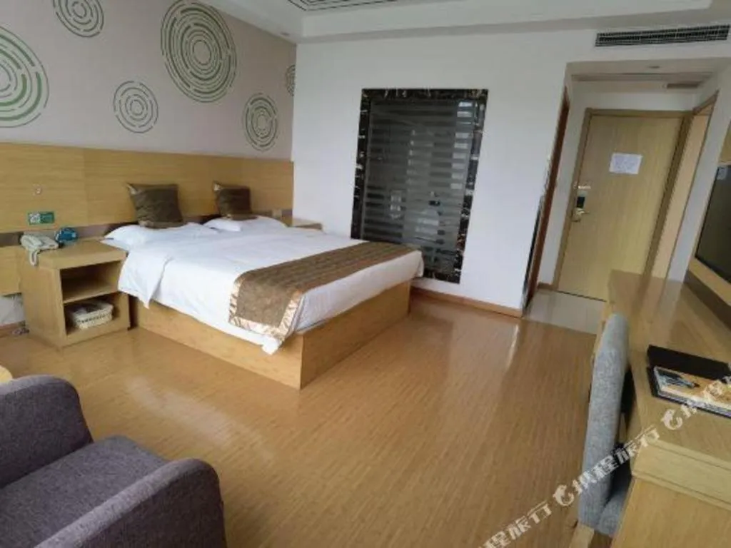 Bed in GreenTree Inn Shanghai Fengxian District Xiaotang Metro Station