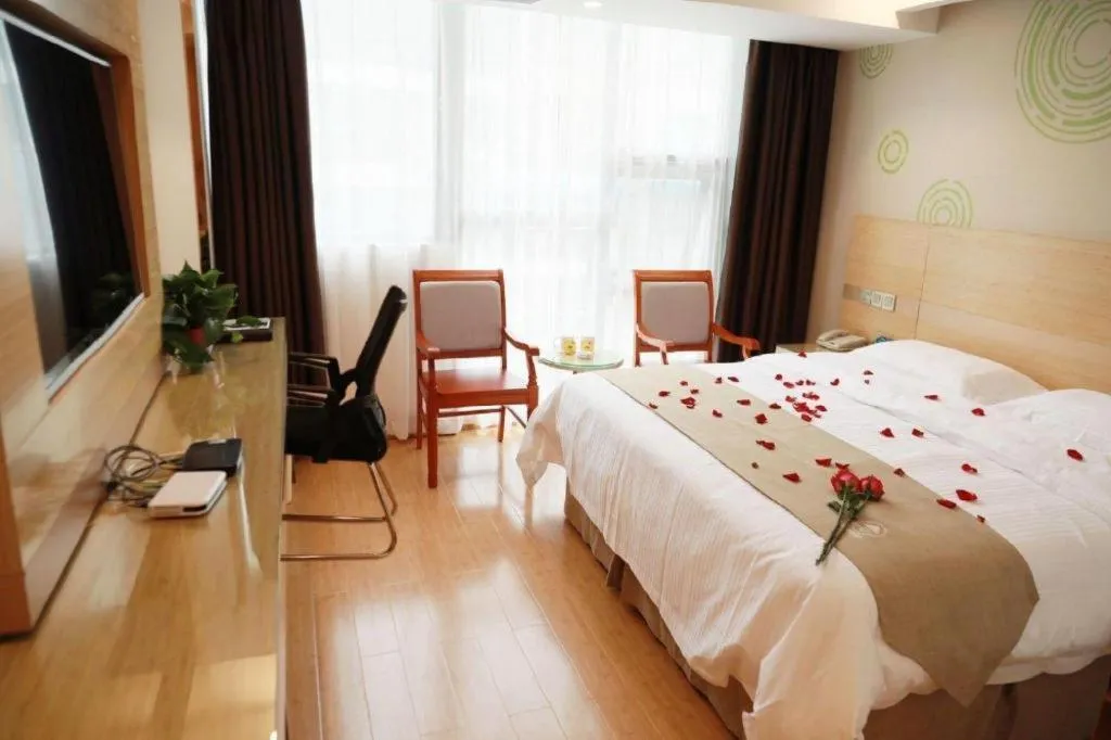 Bed in GreeTree Inn Huainan Jinjialing Road Oriental General Hospital