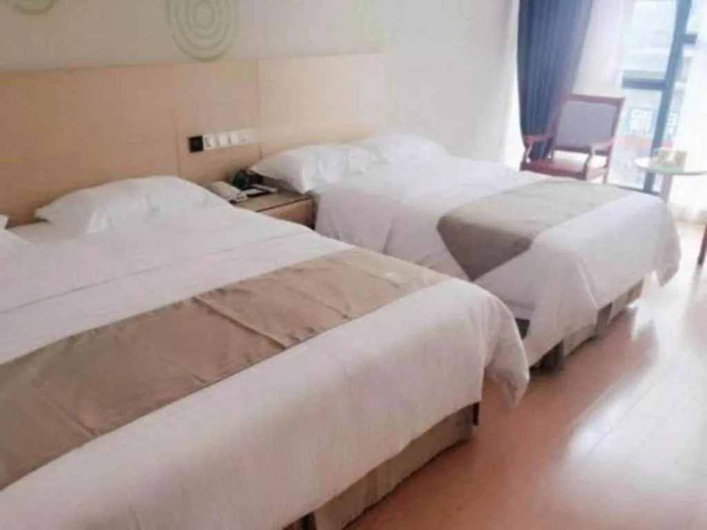 Bed in GreeTree Inn Huainan Jinjialing Road Oriental General Hospital