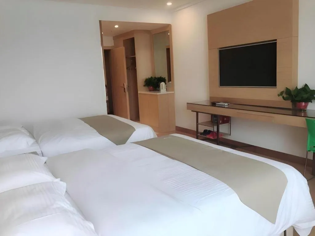 Bed in GreeTree Inn Huainan Jinjialing Road Oriental General Hospital