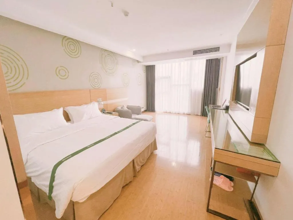 Bed in GreeTree Inn Huainan Jinjialing Road Oriental General Hospital