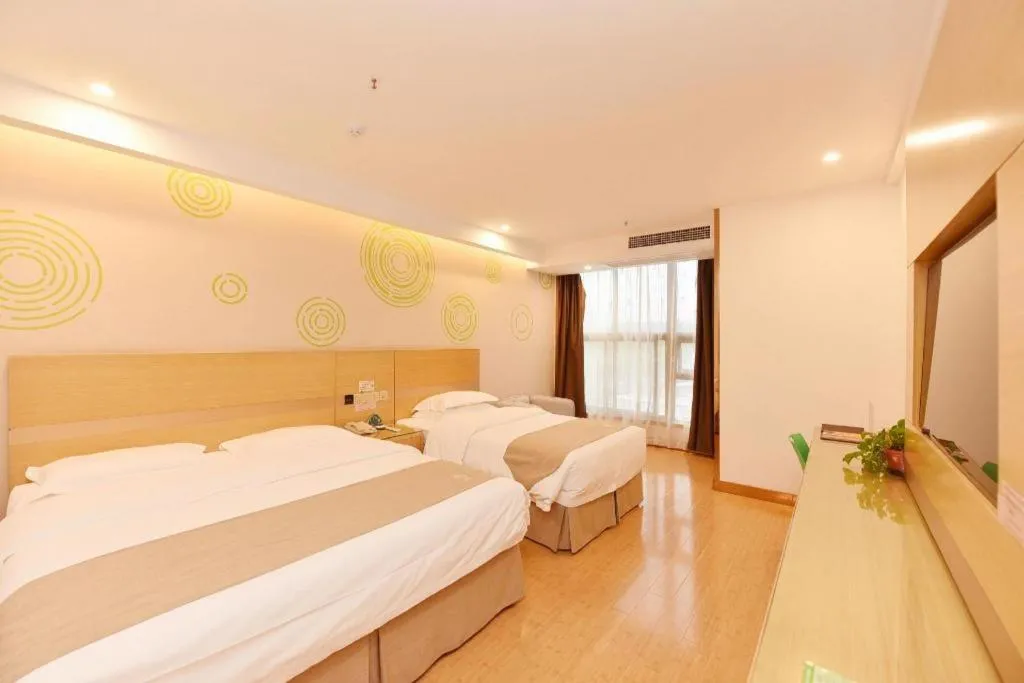 Bed in GreeTree Inn Huainan Jinjialing Road Oriental General Hospital