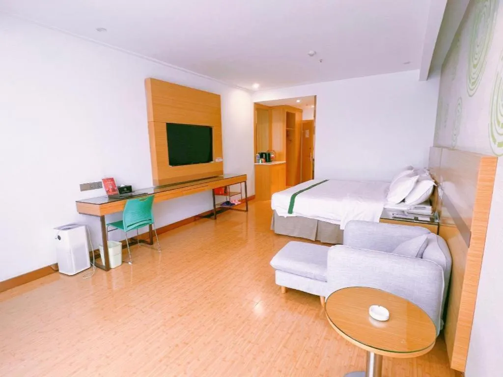 Bed in GreeTree Inn Huainan Jinjialing Road Oriental General Hospital