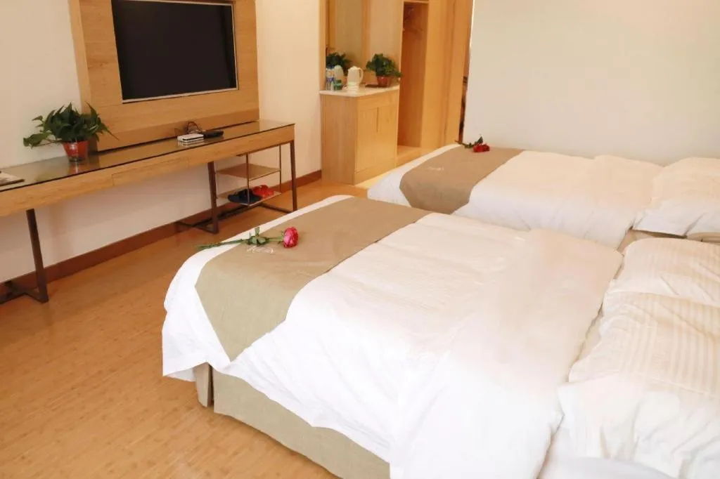 Bed in GreeTree Inn Huainan Jinjialing Road Oriental General Hospital