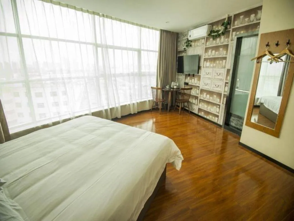 Bed in GreenTree Inn Binzhou Bus Station