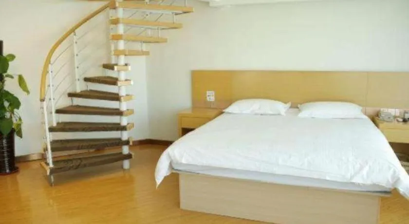 Bed in GreenTree Inn Binzhou Bus Station