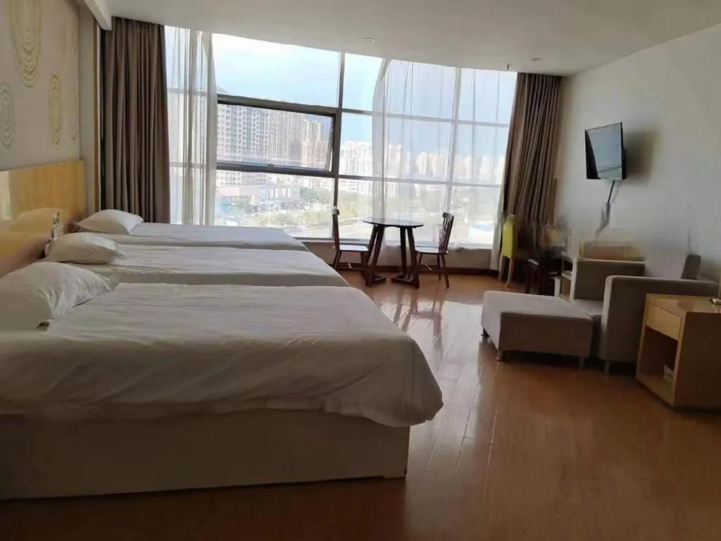 Bed in GreenTree Inn Binzhou Bus Station