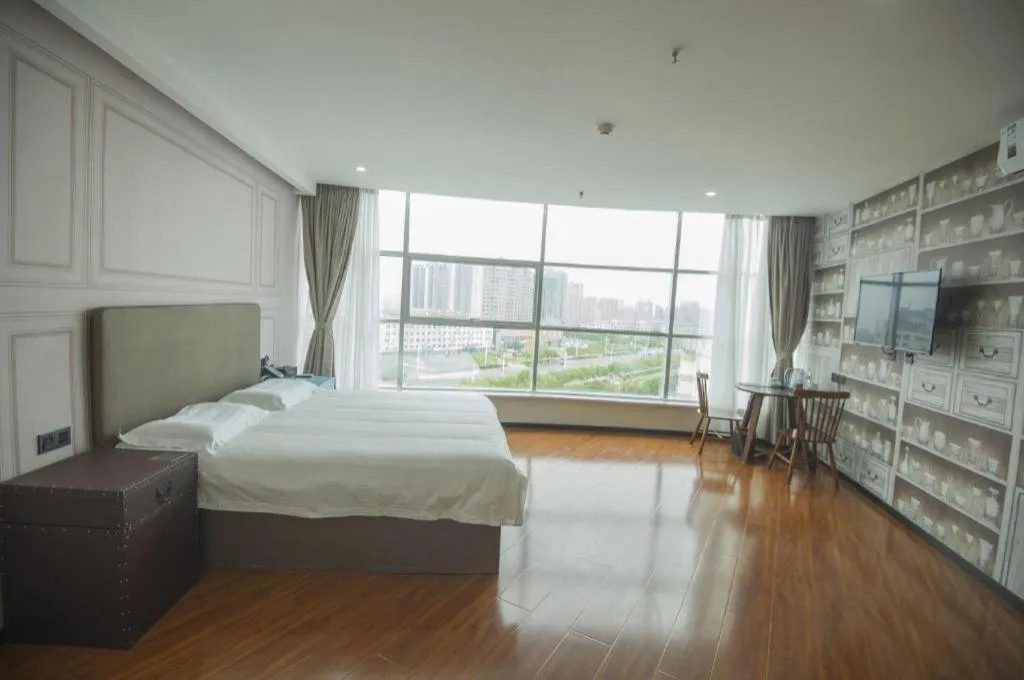 Bed in GreenTree Inn Binzhou Bus Station