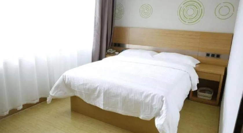 Bed in GreenTree Inn Ordos Kangbashi District Ulan Mulun Street Branch