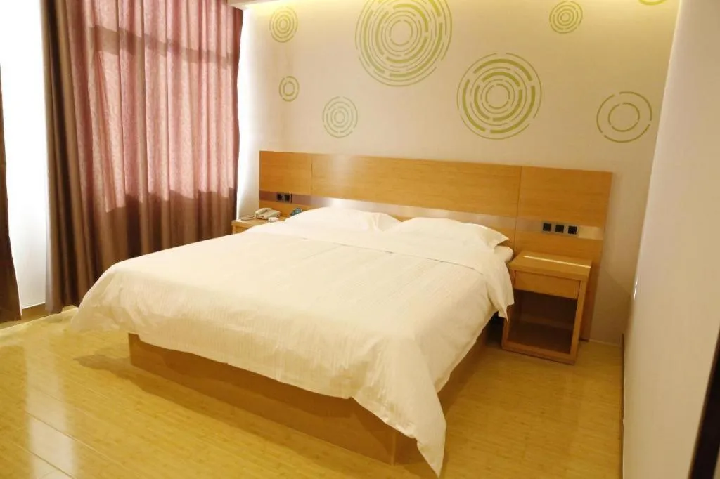 Bed in GreenTree Inn Ordos Kangbashi District Ulan Mulun Street Branch