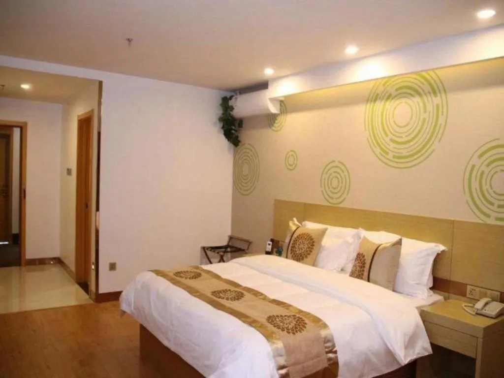 Bed in GreenTree Inn Ordos Kangbashi District Ulan Mulun Street Branch