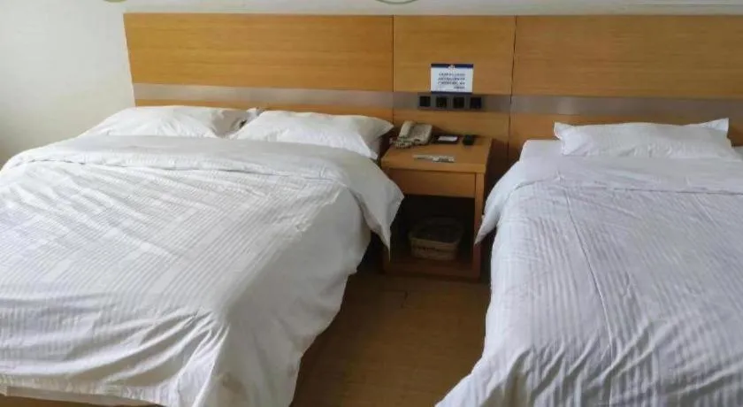 Bed in GreenTree Inn Ordos Kangbashi District Ulan Mulun Street Branch