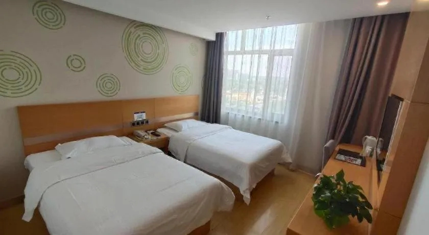 Bed in GreenTree Inn Ordos Kangbashi District Ulan Mulun Street Branch