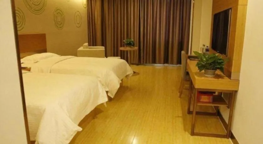Bed in GreenTree Inn Ordos Kangbashi District Ulan Mulun Street Branch