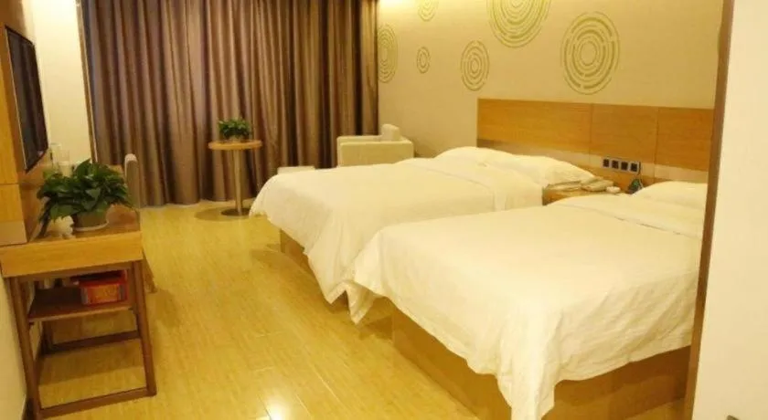 Bed in GreenTree Inn Ordos Kangbashi District Ulan Mulun Street Branch