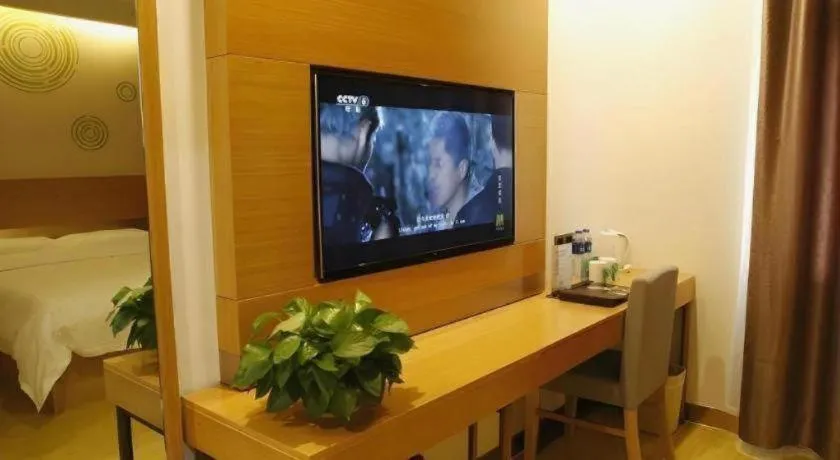 Bed in GreenTree Inn Ordos Kangbashi District Ulan Mulun Street Branch