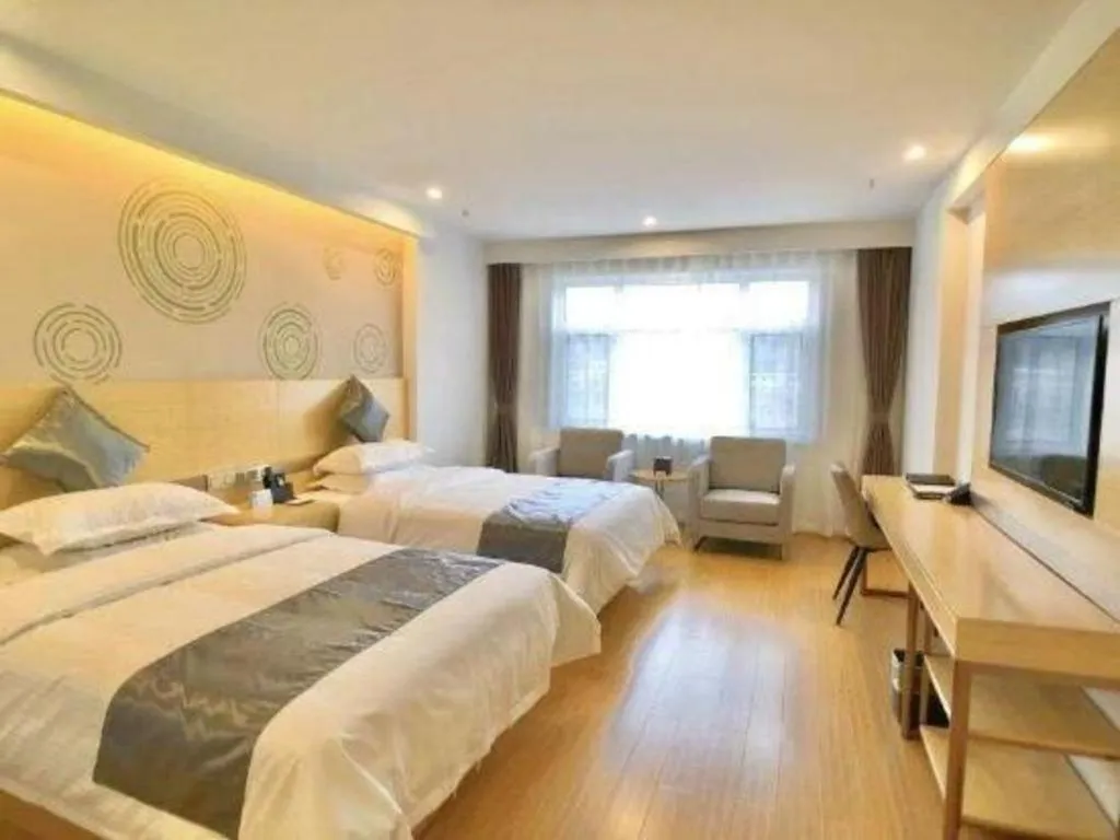 Bed in GreenTree Inn Chengde Shuangyu District Shuangtashan