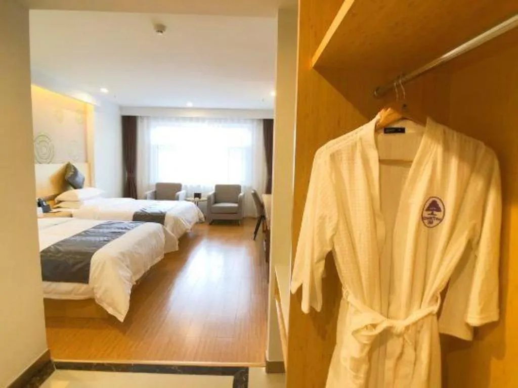 Bed in GreenTree Inn Chengde Shuangyu District Shuangtashan